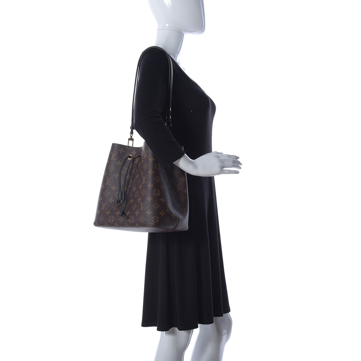 Louis Vuitton Monogram Neonoe MM Black 2 of 13