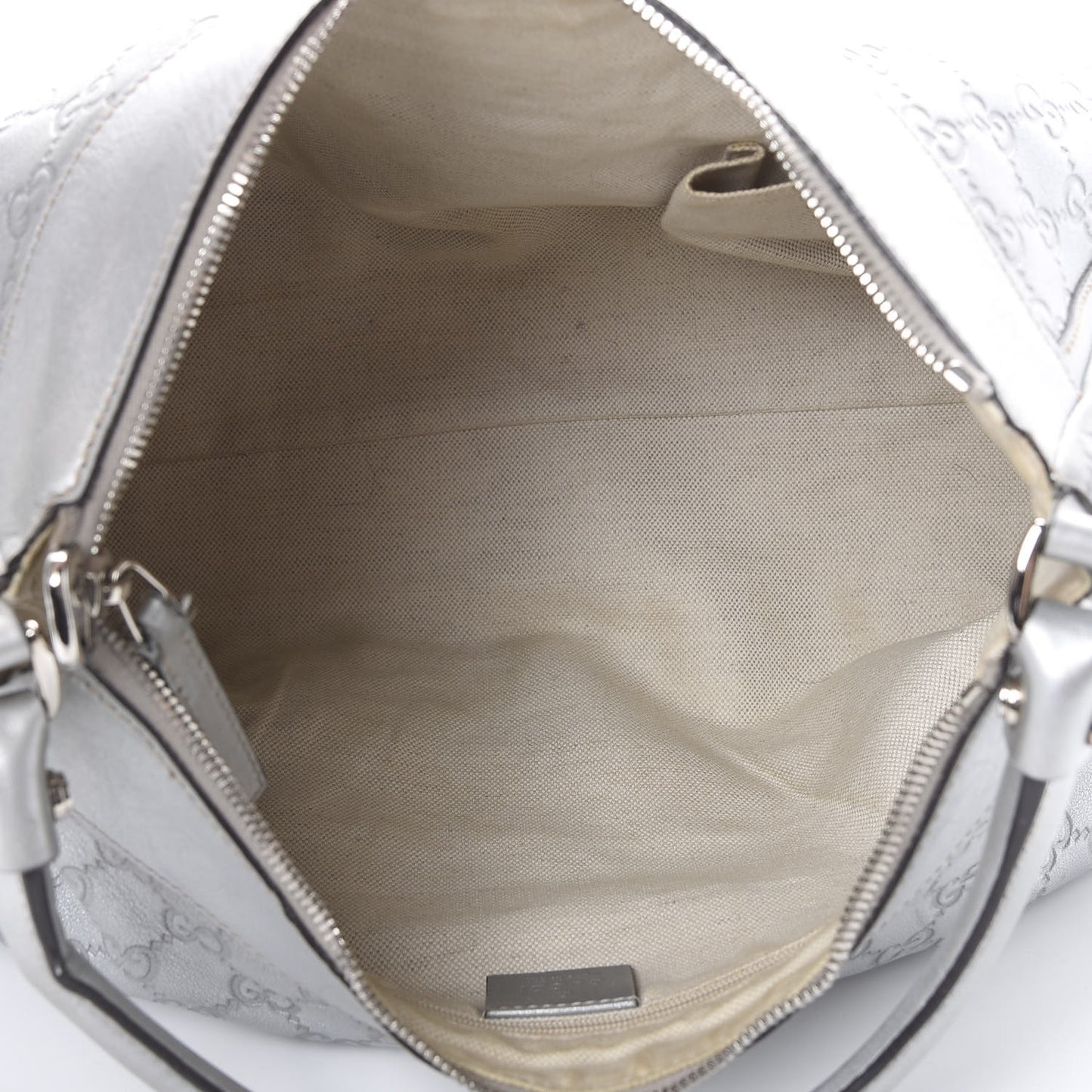 Guccissima Large D Gold Hobo Silver