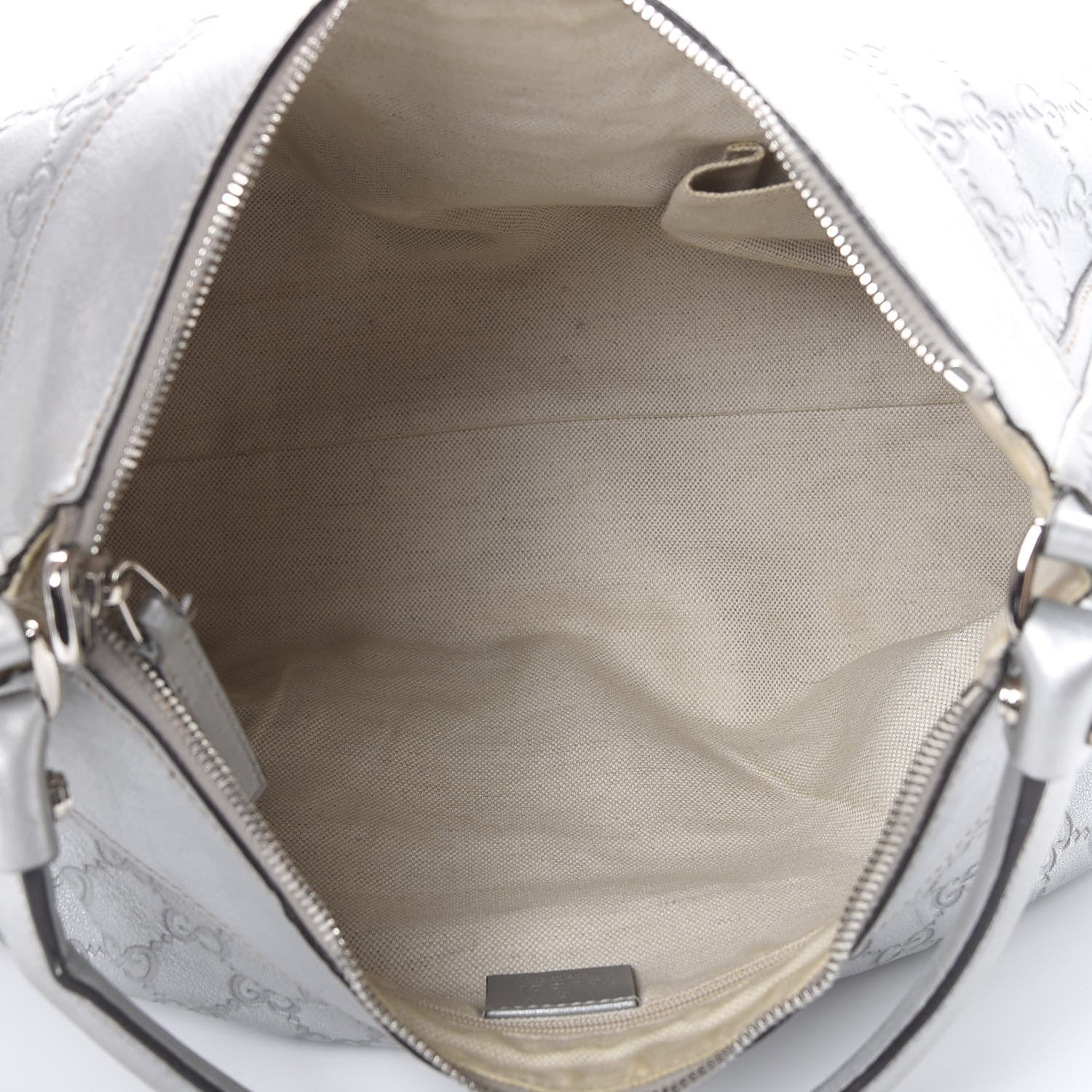 Gucci Guccissima Large D Gold Hobo Silver 4 of 13