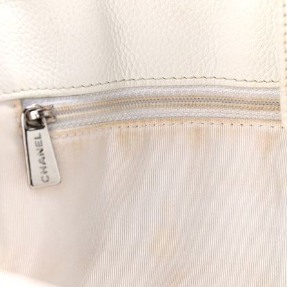 Chanel Calfskin Cerf Executive Shopper Tote White 8 of 24