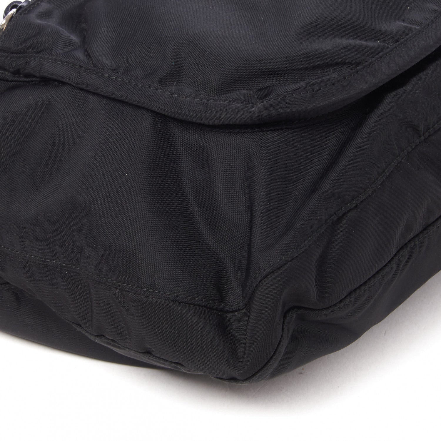 Prada Nylon Tessuto Messenger Bag Black 5 of 9