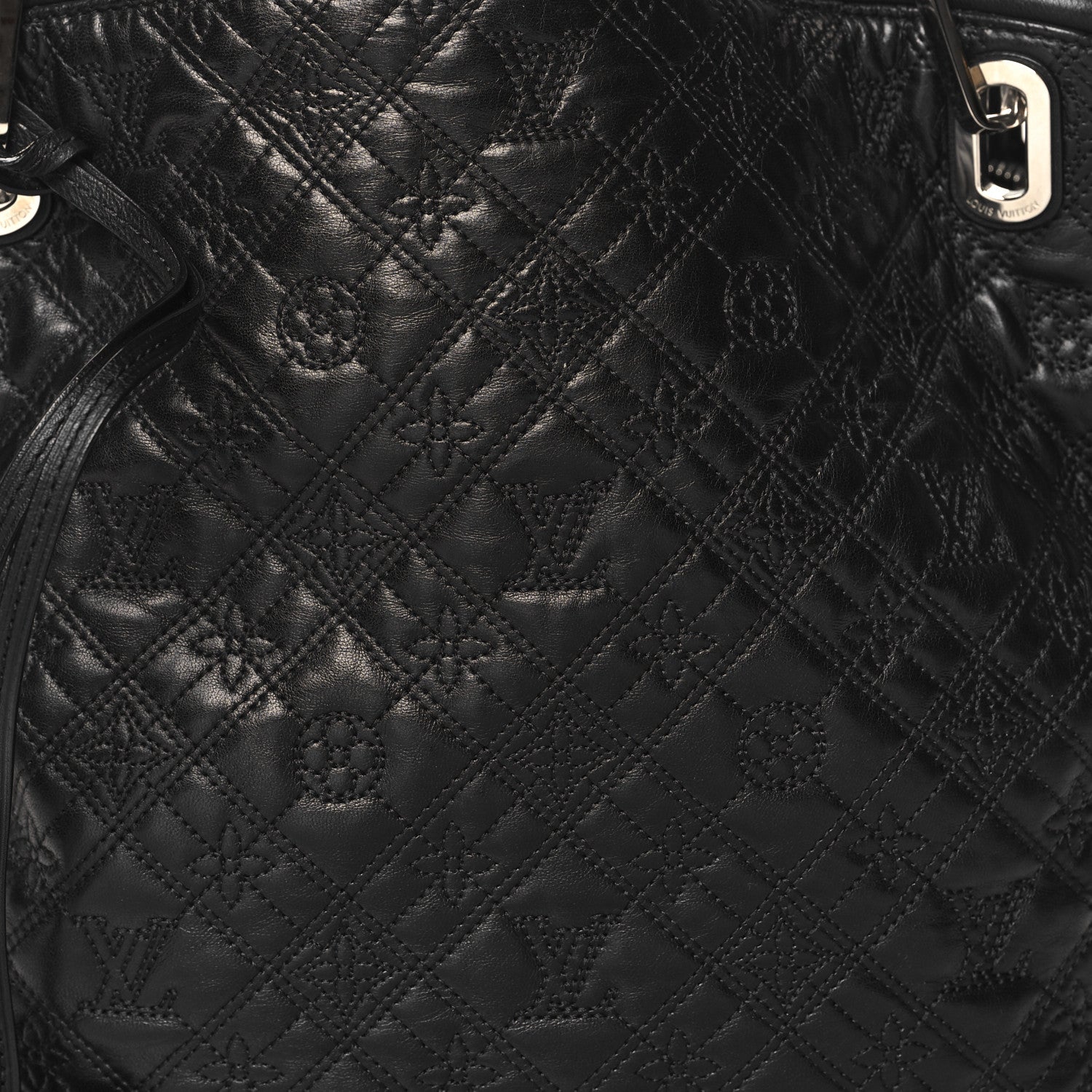 Louis Vuitton Monogram Lambskin Antheia Lilia GM Black 8 of 12