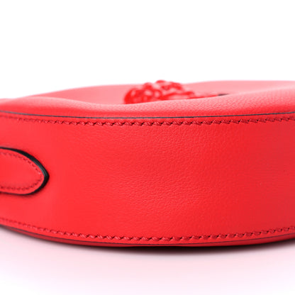 Versace Calfskin La Medusa Round Camera Bag Red 7 of 8