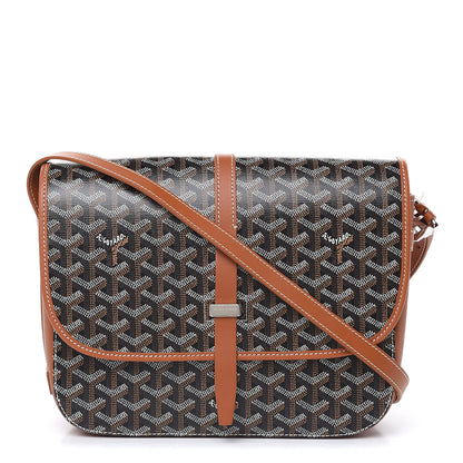 Goyard Goyardine Belvedere II MM Messenger Bag Black Gold 1 of 9