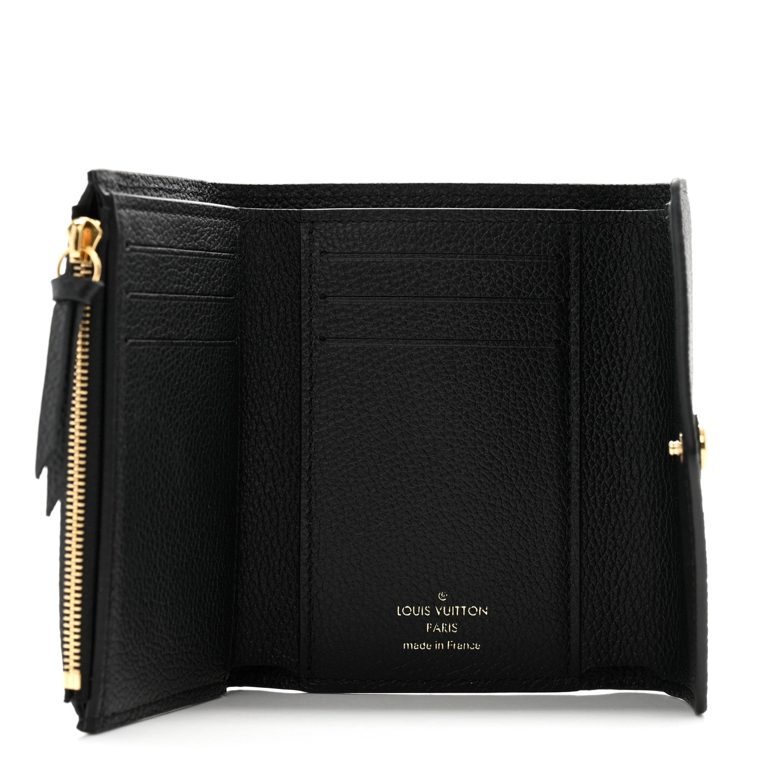 Louis Vuitton Empreinte Monogram Giant Victorine Wallet Black Beige 5 of 7
