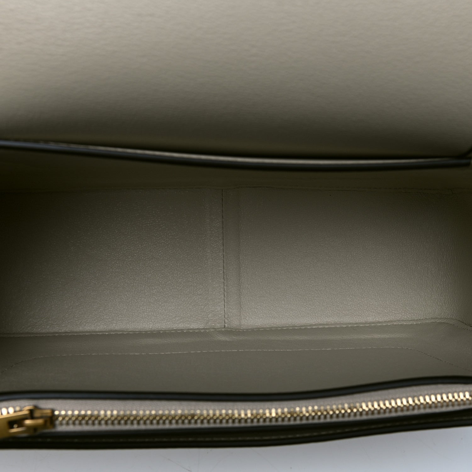 Celine Shiny Smooth Calfskin Medium Frame Shoulder Bag Grege Storm 4 of 4