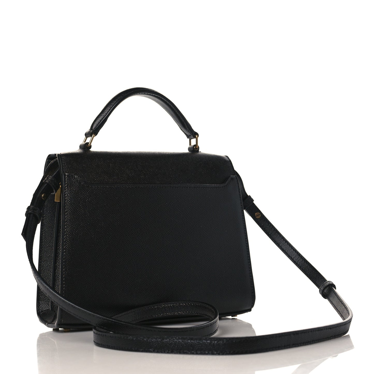 Grain de Poudre Mini Classic Monogram Cassandra Top Handle Black