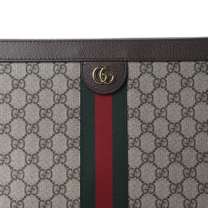 Gucci GG Supreme Monogram Web Medium Ophidia Chain Shoulder Bag Brown 11 of 11