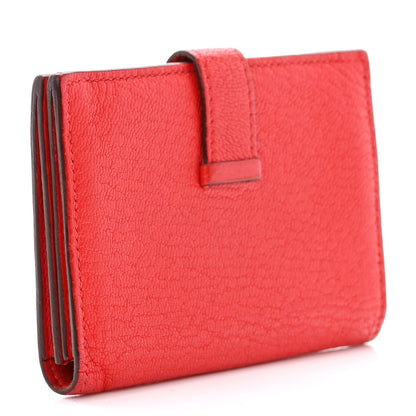 Hermes Chevre Mysore Bearn Card Holder Wallet Rouge de Coeur 3 of 12