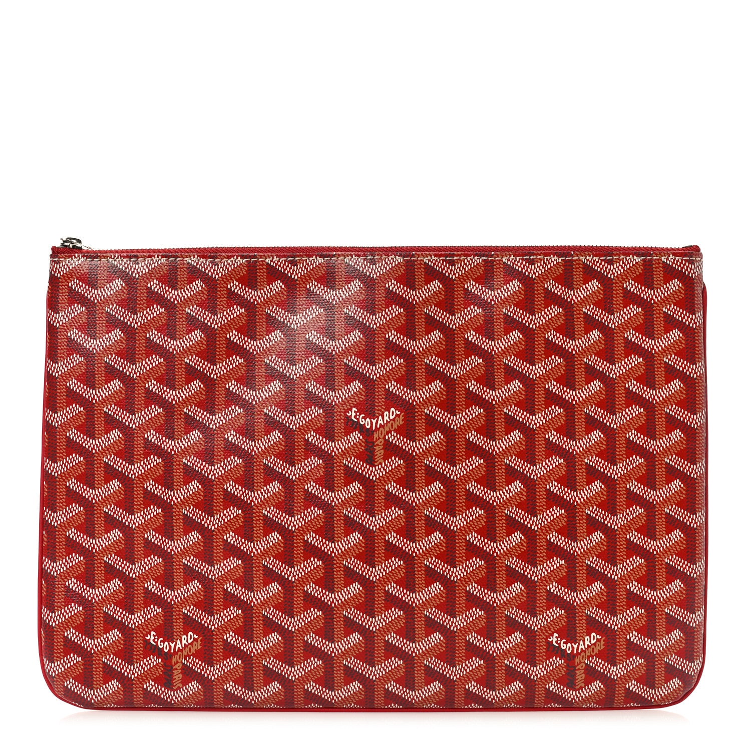 Goyard Goyardine Senat Pochette MM Burgundy 1 of 8
