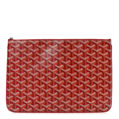 Goyard Goyardine Senat Pochette MM Burgundy 1 of 8