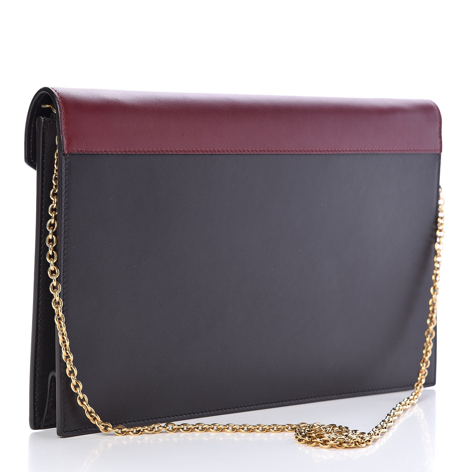 Celine Cobra Shiny Calfskin Clutch On A Chain 3 of 11