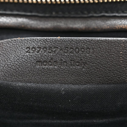 Saint Laurent Calfskin Lizard Embossed Small Cabas ChYc Black 7 of 15