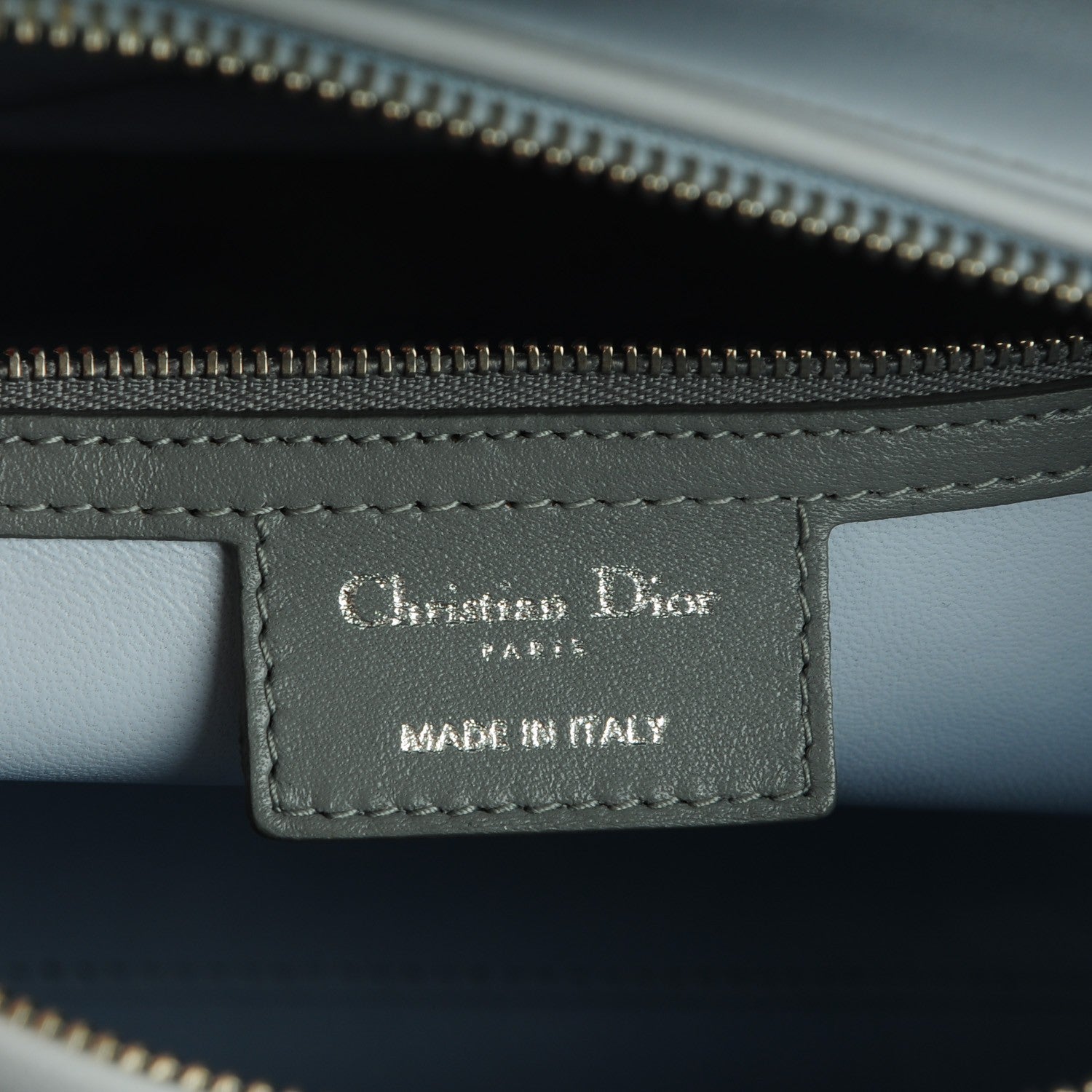 Christian Dior Lambskin Cannage Large Tri-Color Lady Dior Toxic Purple Grey Light Blue 11 of 12