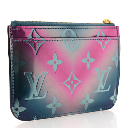 Louis Vuitton Metallic Vernis Degrade Key Pouch Blue Pink 4 of 9