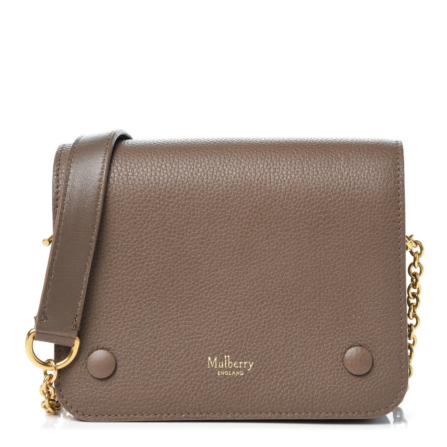 Classic Grain Calfskin Small Clifton Flap Clay