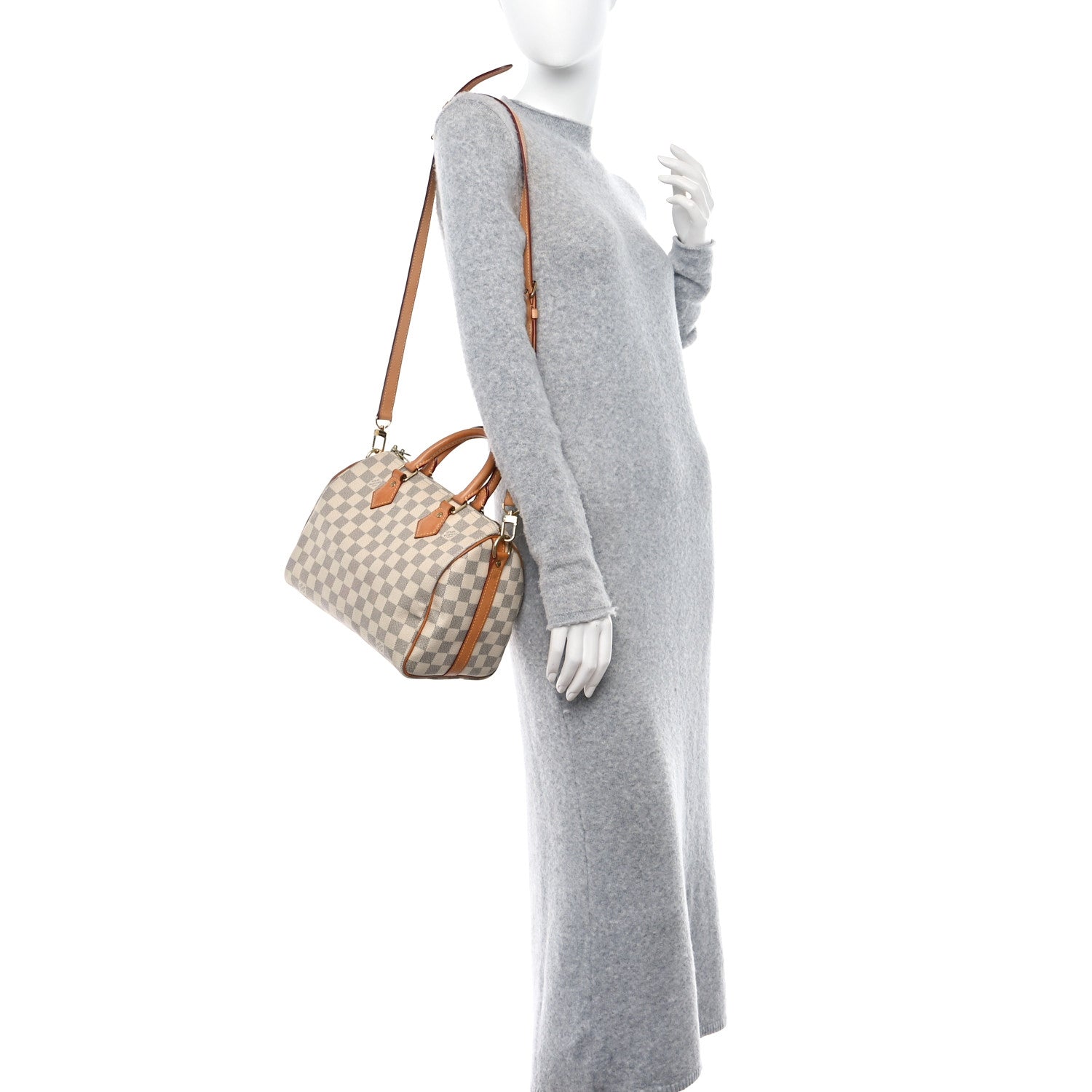 Louis Vuitton LOUIS VUITTON Damier Azur Speedy Bandouliere 30 2 of 14