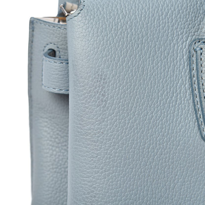 MCM Grained Calfskin Medium Milla Tote Sky Blue 6 of 15
