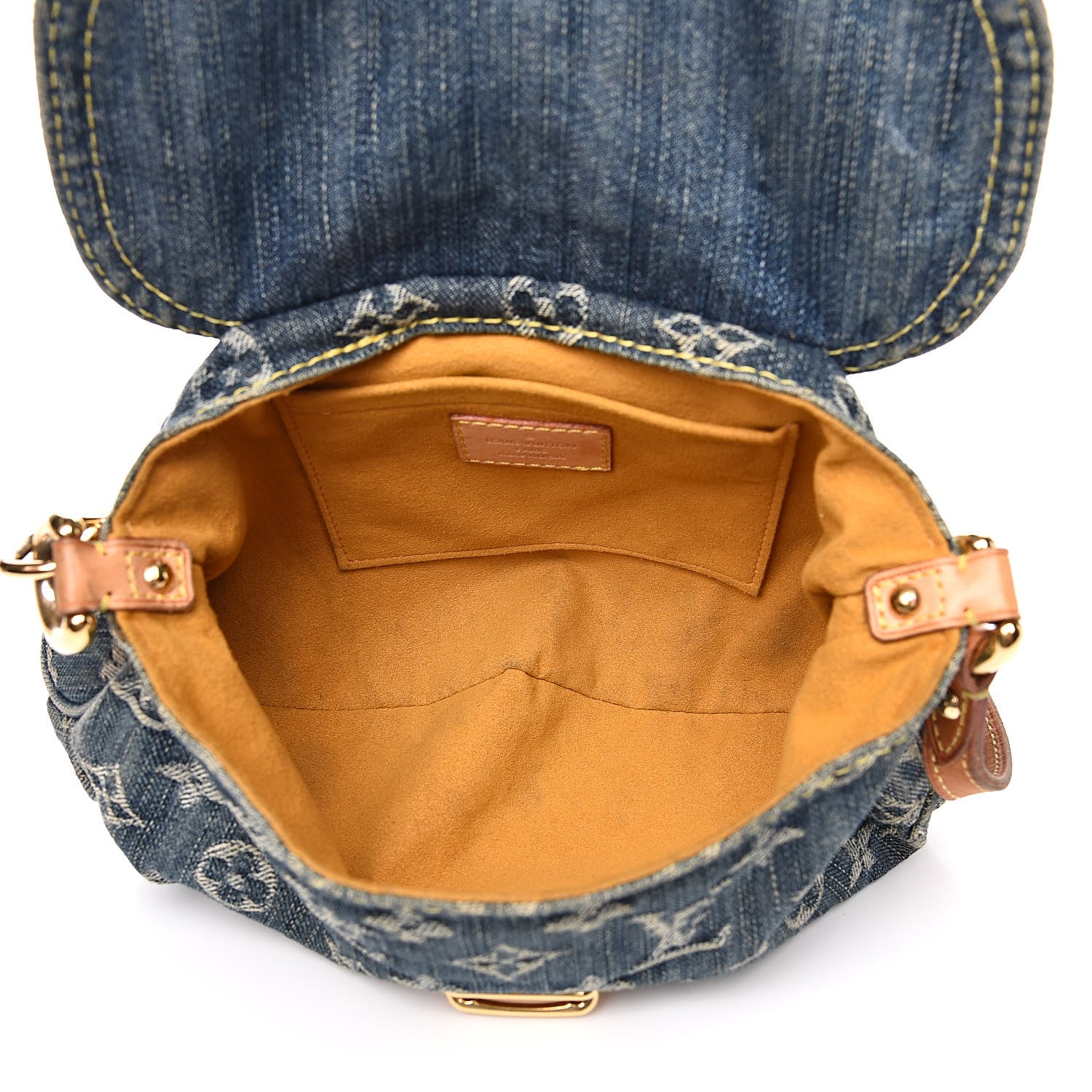Louis Vuitton Monogram Denim Mini Pleaty Blue 5 of 13