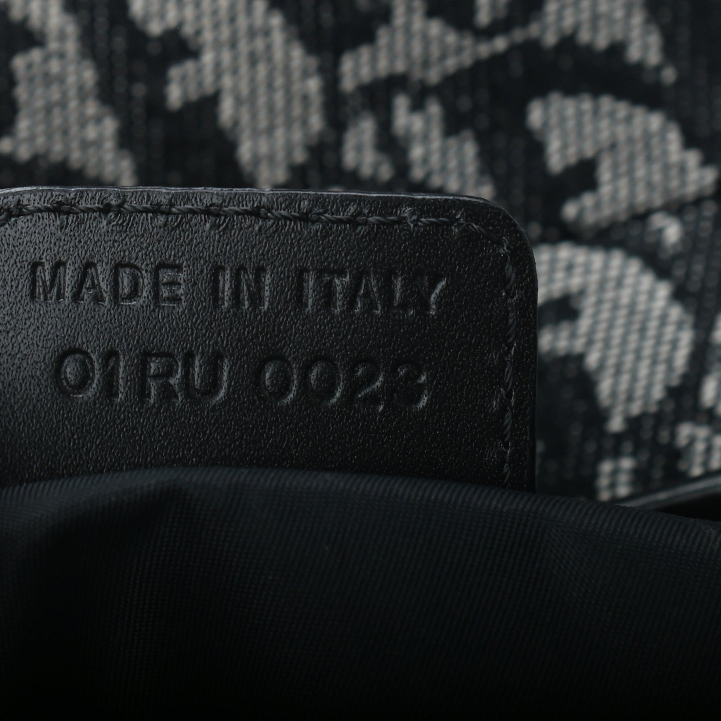 Monogram Saddle Bag Black