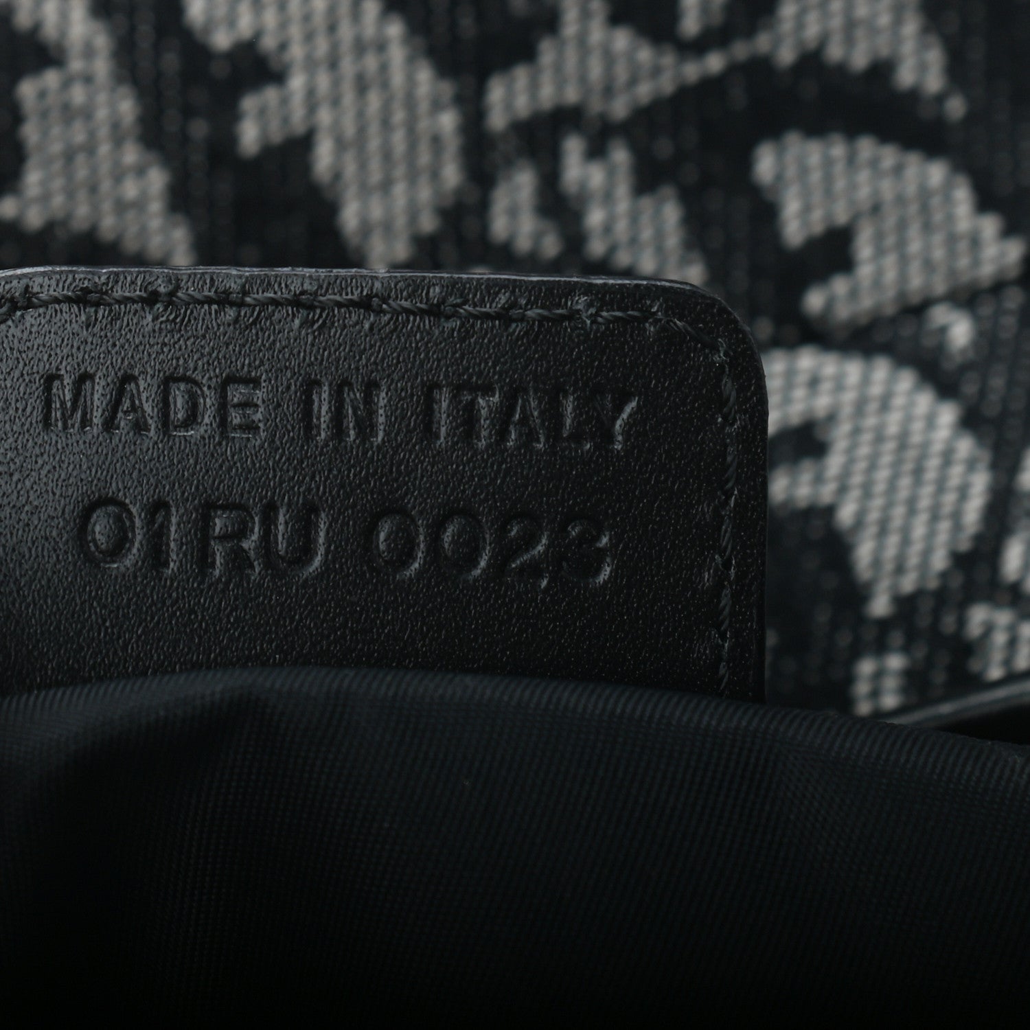 Christian Dior Monogram Saddle Bag Black 7 of 9