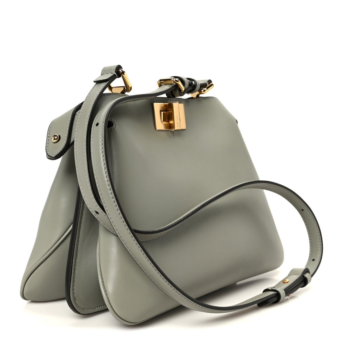Vitello Small Soft Peekaboo Satchel Matche Latte