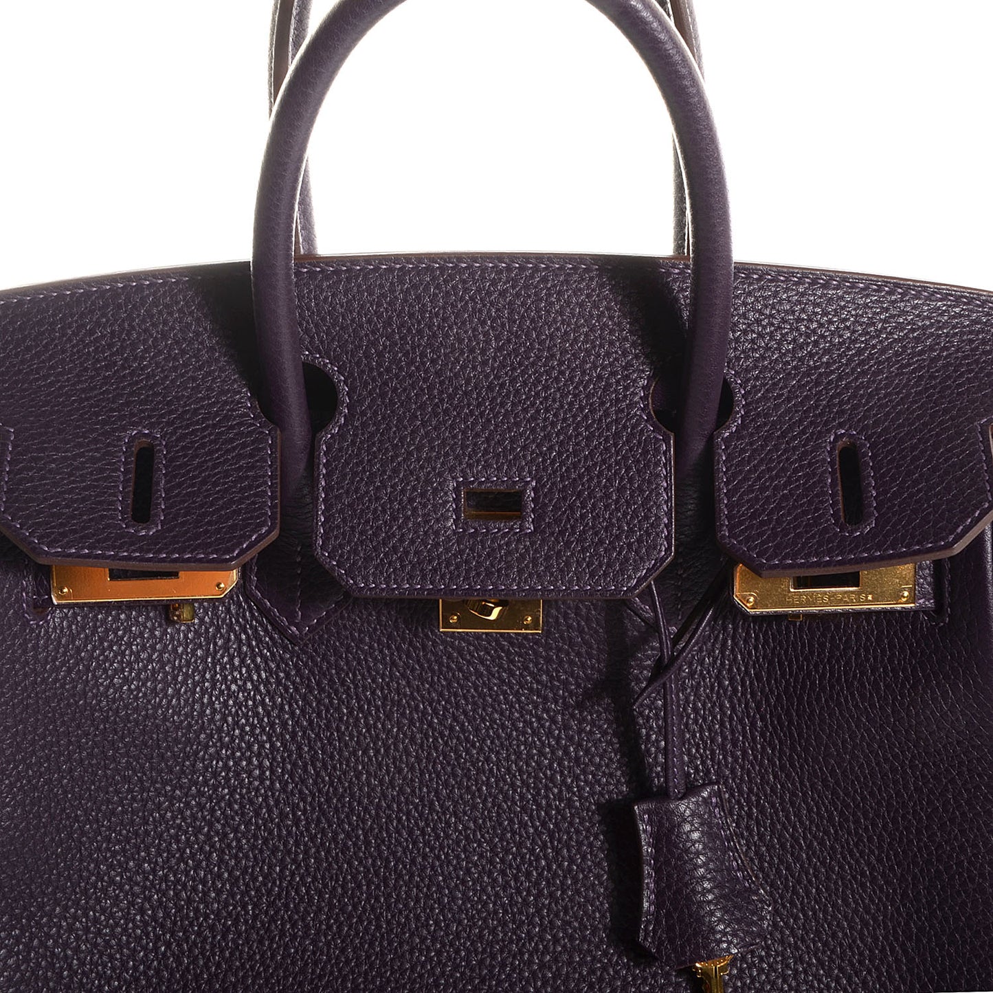 Taurillon Clemence Birkin 30 Raisin