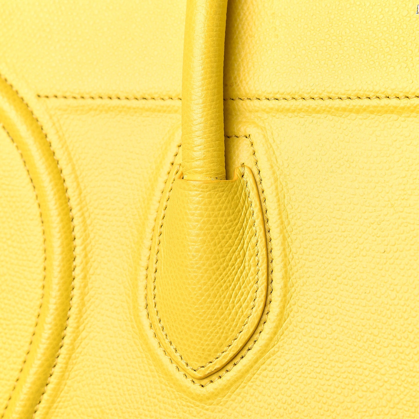 Grained Calfskin Medium Phantom Luggage Yellow