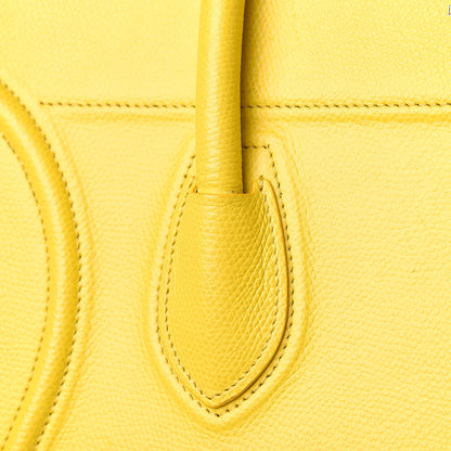 Celine Grained Calfskin Medium Phantom Luggage Yellow 9 of 28