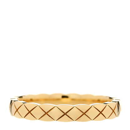 Chanel 18K Yellow Gold Mini Coco Crush Ring 56 7.5 3 of 6