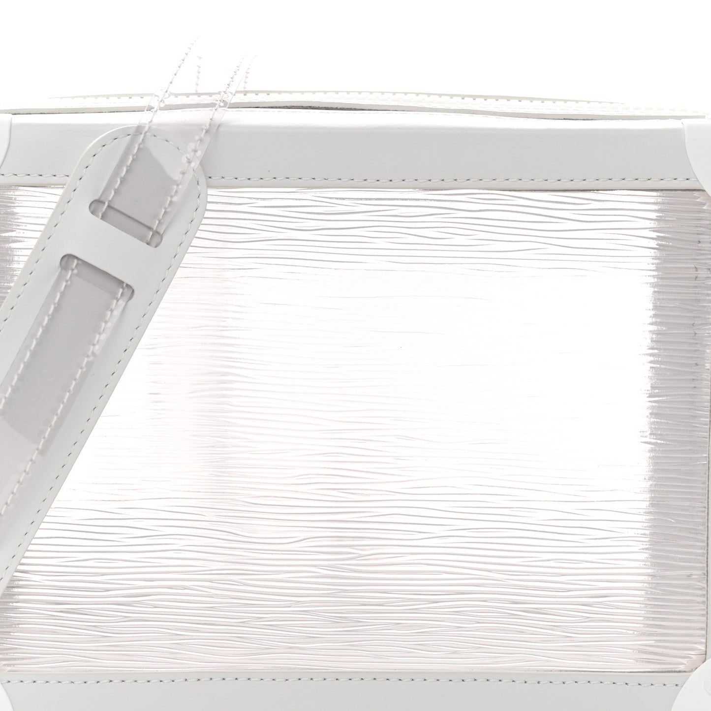 Calfskin PVC Epi Plage Soft Trunk Optic White