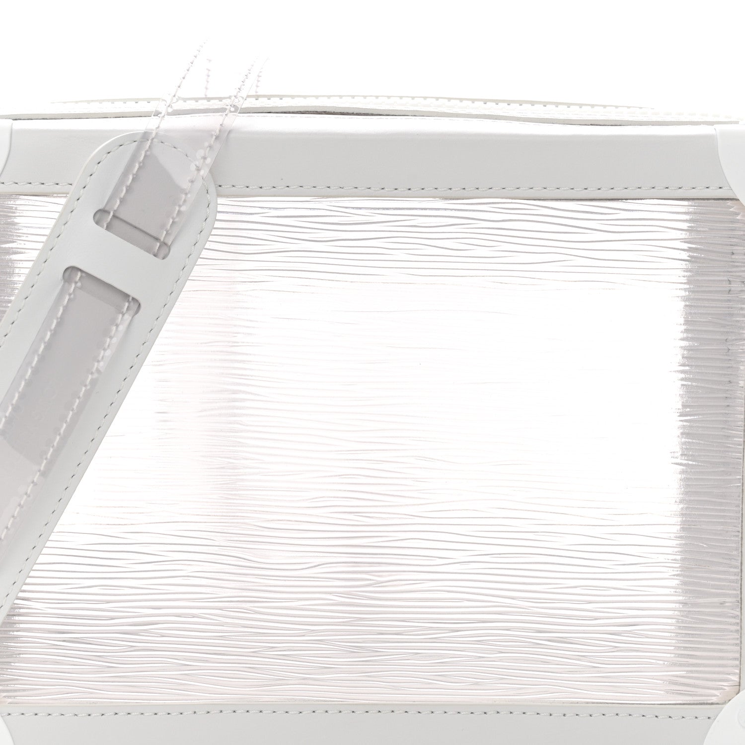 Louis Vuitton Calfskin PVC Epi Plage Soft Trunk Optic White 7 of 12