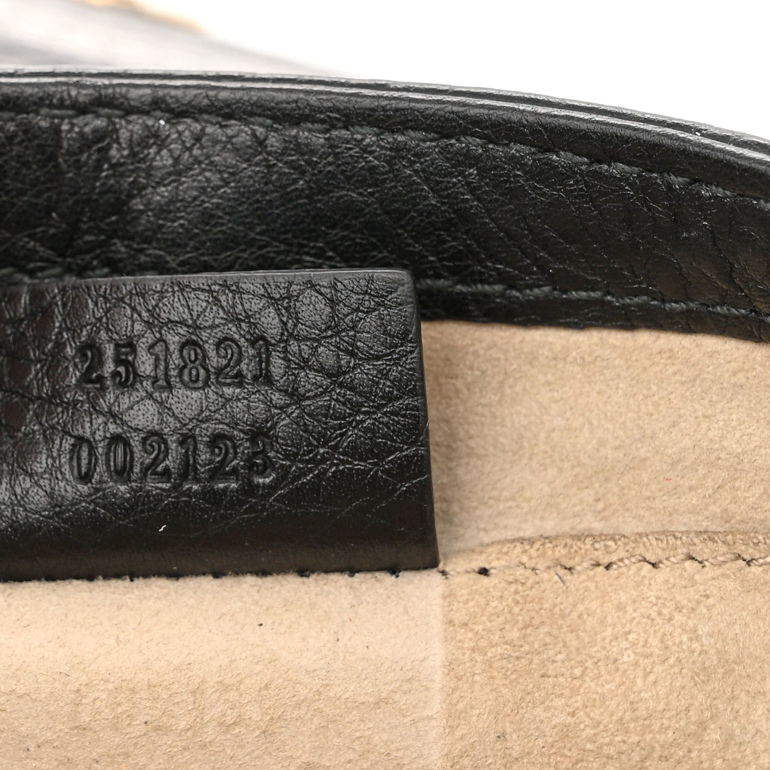 Gucci Pebbled Calfskin Small 1973 Chain Shoulder Bag Black 7 of 13