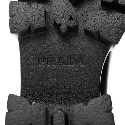 Prada Spazzolato Rois Monolith Chelsea 55mm Ankle Boots 40.5 Black 6 of 9
