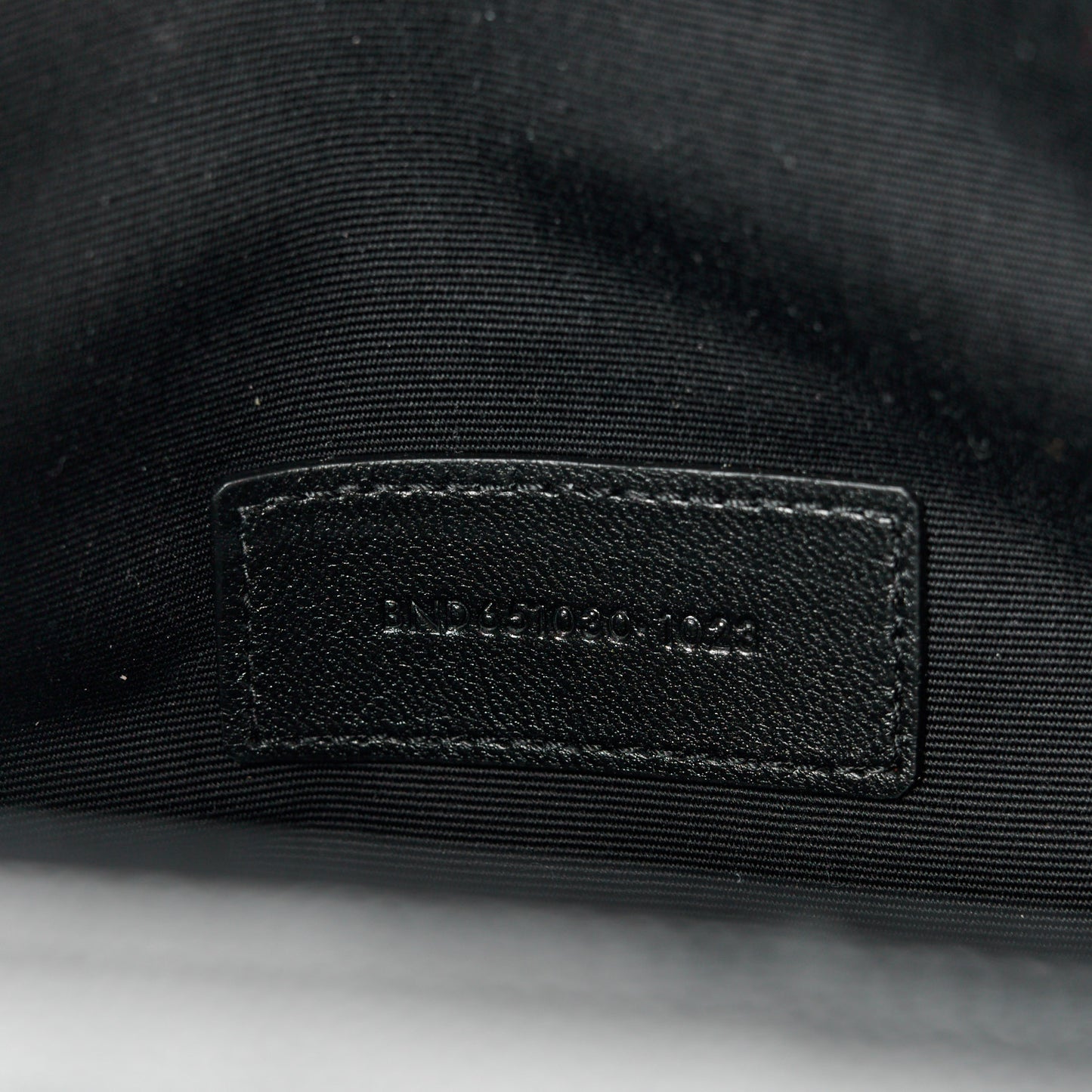 Grain De Poudre Textured Mixed Matelasse Triquilt Monogram Clutch Black