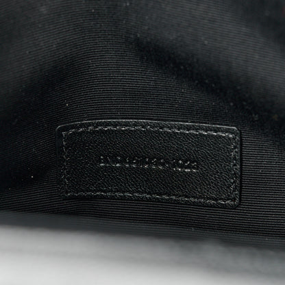 Saint Laurent Grain De Poudre Textured Mixed Matelasse Triquilt Monogram Clutch Black 7 of 8