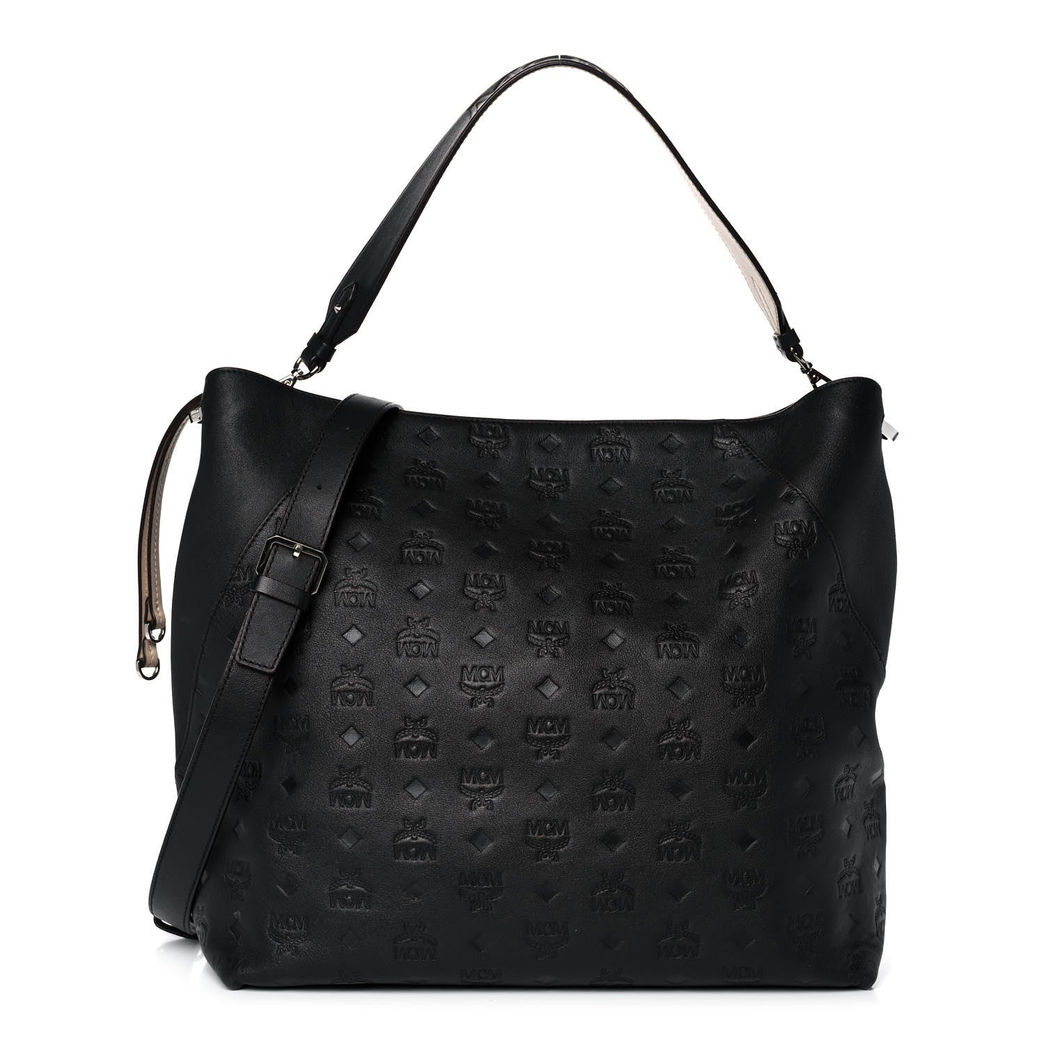 MCM Calfskin Ottomar Large Klara Hobo Black 1 of 14