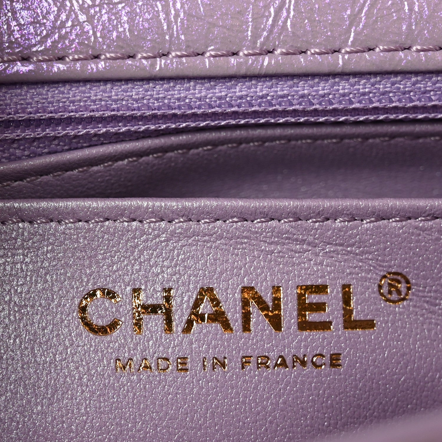 Chanel Glittered Aged Calfskin Quilted Mini 2.55 Reissue Flap Lilac 6 of 10