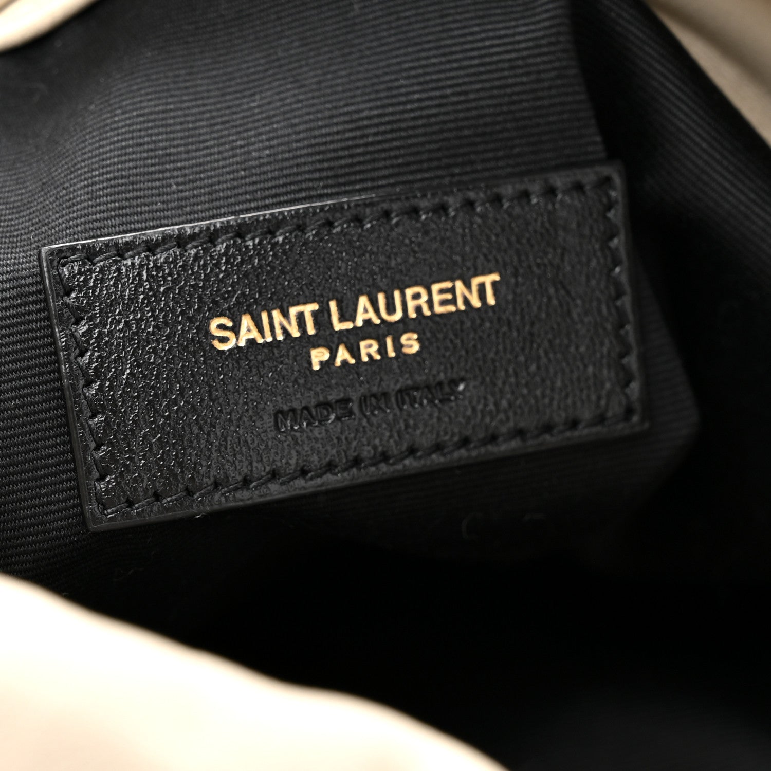 Saint Laurent Lambskin Matelasse Monogram Medium Jamie 4.3 Pochon Crema Soft 7 of 11