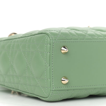 Christian Dior Lambskin Cannage Small My ABCDior Lady Dior Green 8 of 9
