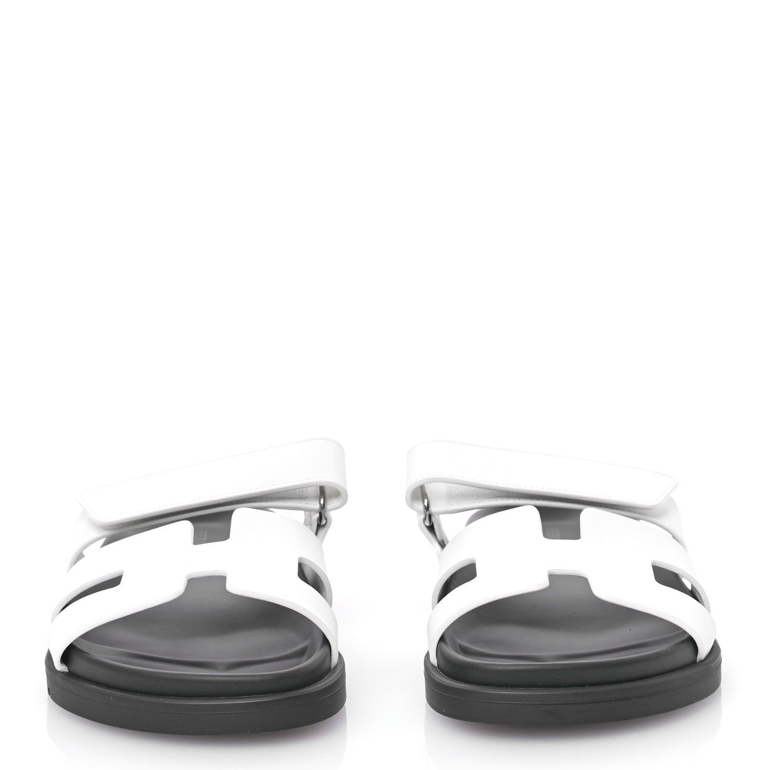 Hermes Calfskin Womens Chypre Sandals 36 White 2 of 8