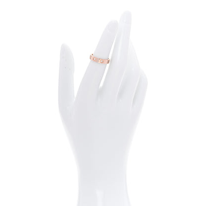 Cartier 18K Pink Gold 8 Diamond 4mm LOVE Wedding Band Ring 49 4.75 2 of 5