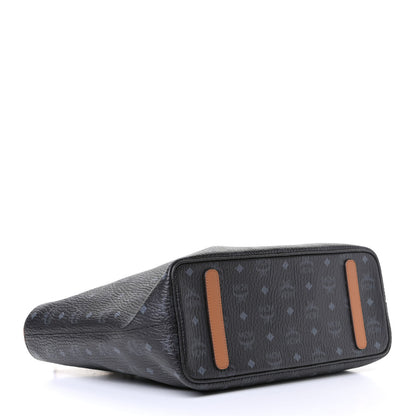 MCM Visetos Medium Anya Shopper Tote Black 3 of 5