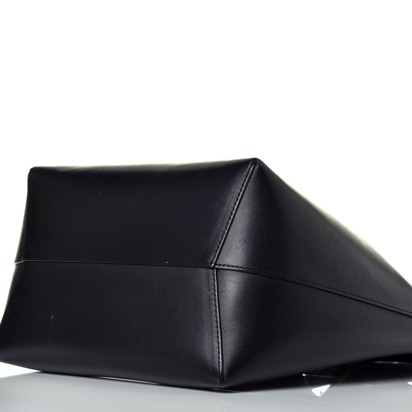 Calfskin Mini Bucket Bag Black Flamma