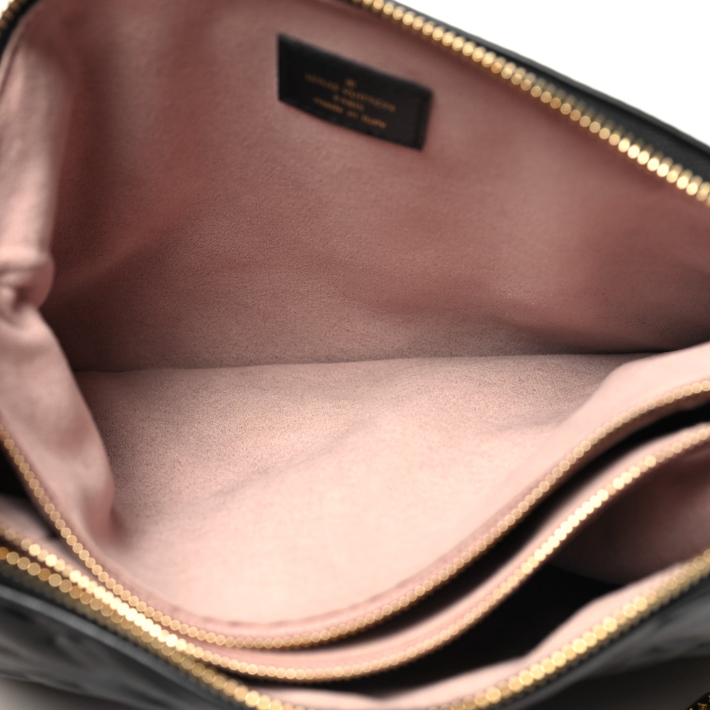 Lambskin Embossed Monogram Coussin PM Black