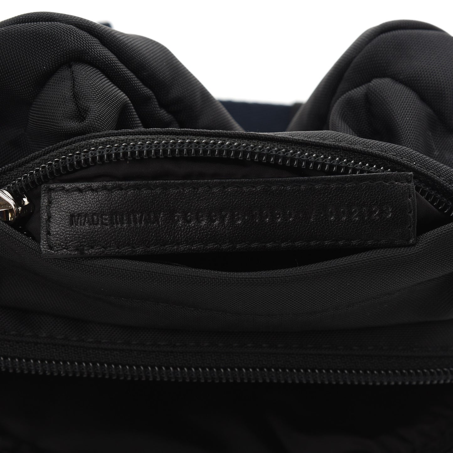 Sport Nylon Logo Embroidered Wheel Belt Bag Black White