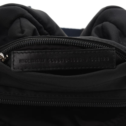 Balenciaga Sport Nylon Logo Embroidered Wheel Belt Bag Black White 7 of 9