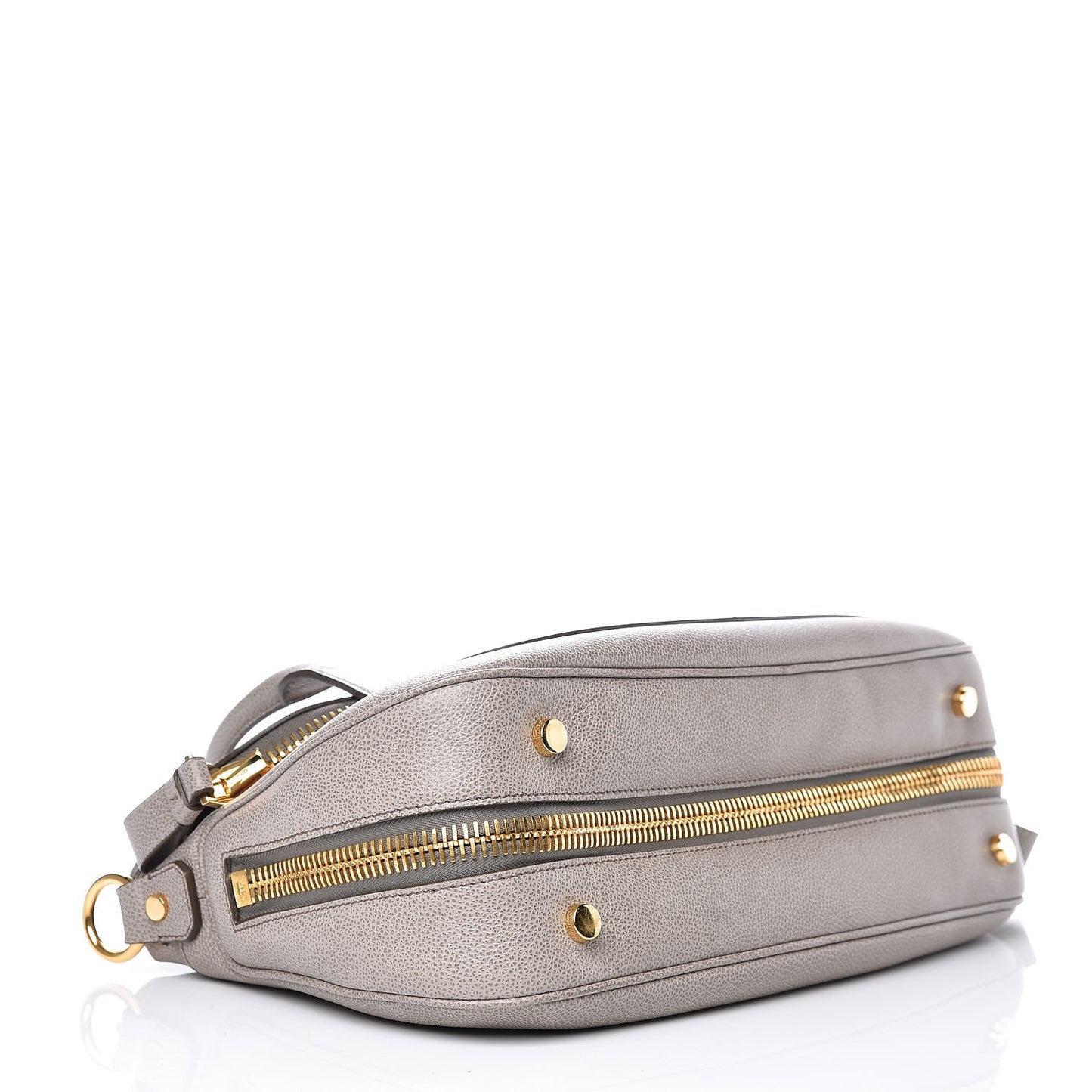 Pebbled Calfskin Medium Top Handle Jennifer Warm Taupe