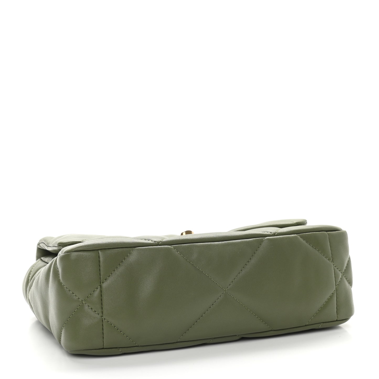 Lambskin Quilted Medium Chanel 19 Flap Green