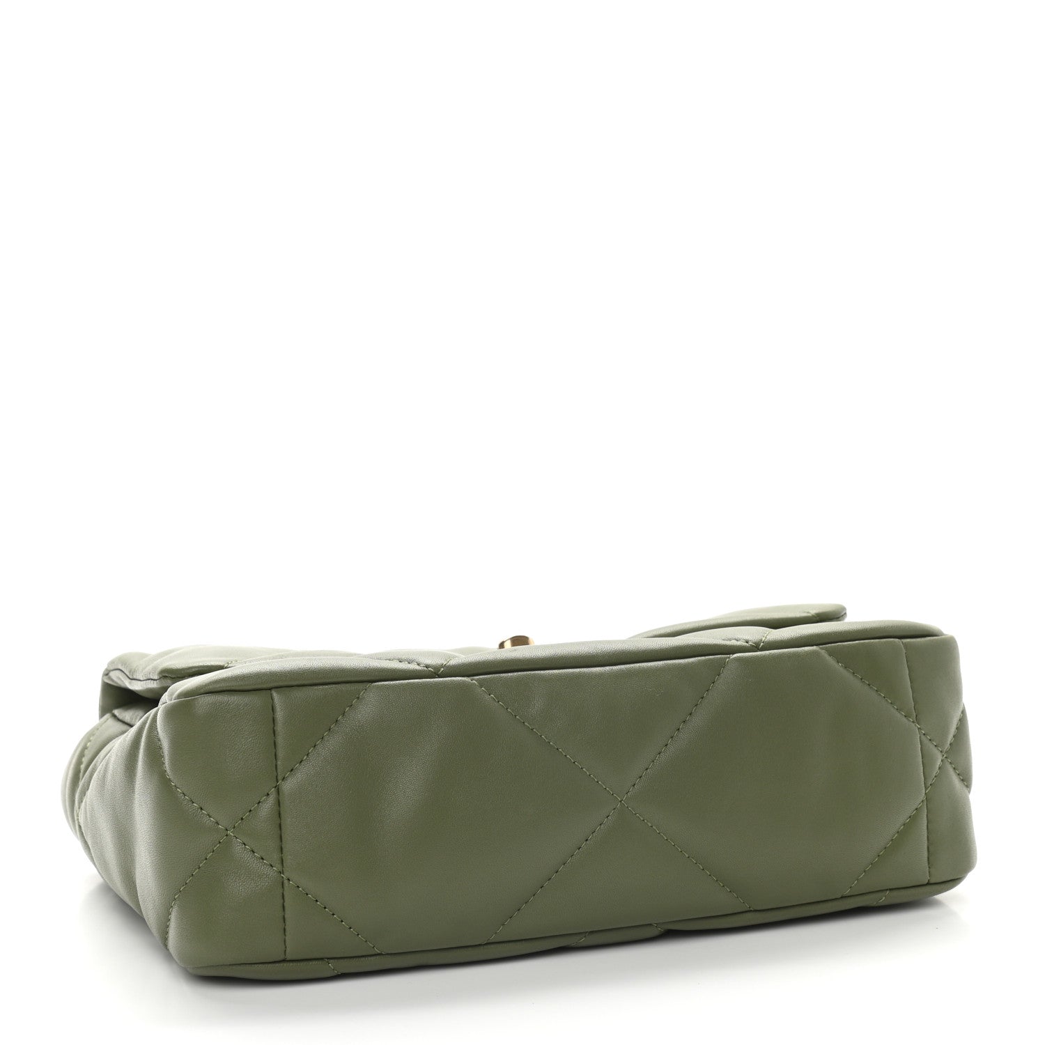 Chanel Lambskin Quilted Medium Chanel 19 Flap Green 3 of 8